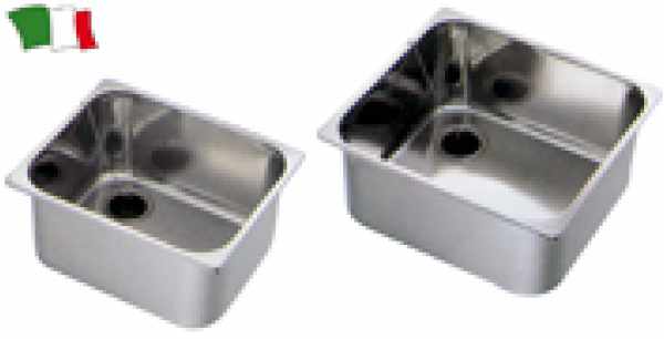 LAVELLO RETTANGOLARE IN ACCIAIO INOX MM.350X320